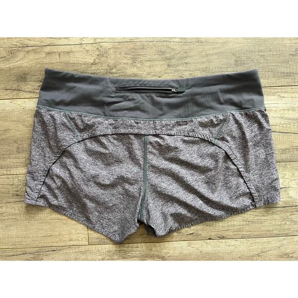 Lululemon Run Times Short II*4" Heather Lux Multi Black / Dark Carbon - Picture 5 of 7
